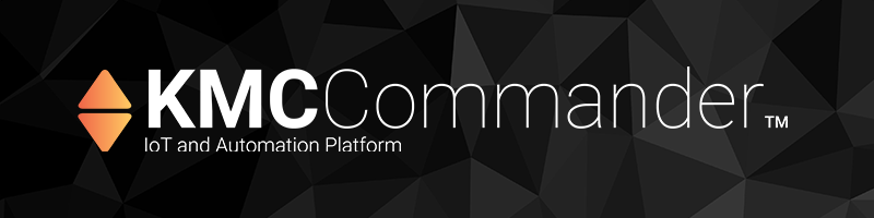 KMC Commander IoT and Automation Platform logo banner